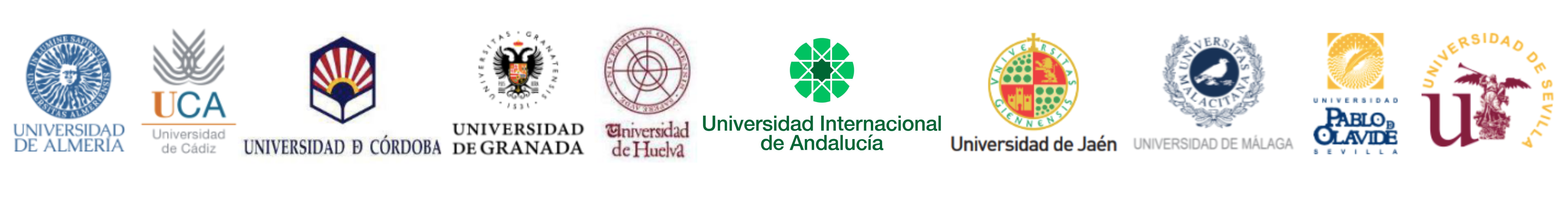 Logotipos de universidades públicas andaluzas