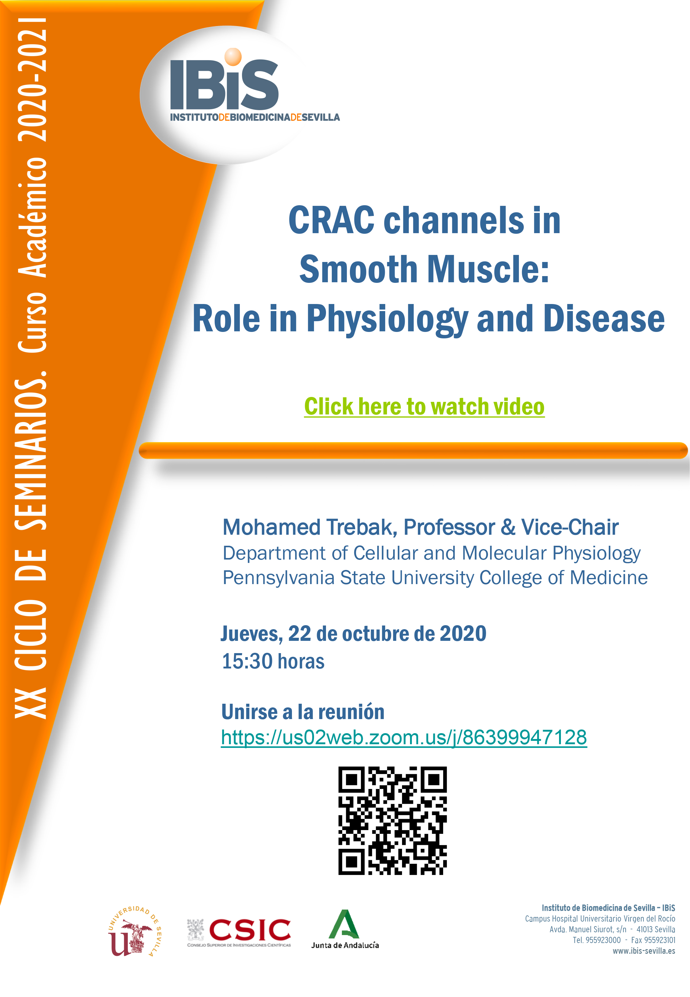 Seminario impartido por el Dr. Mohamed Trebak