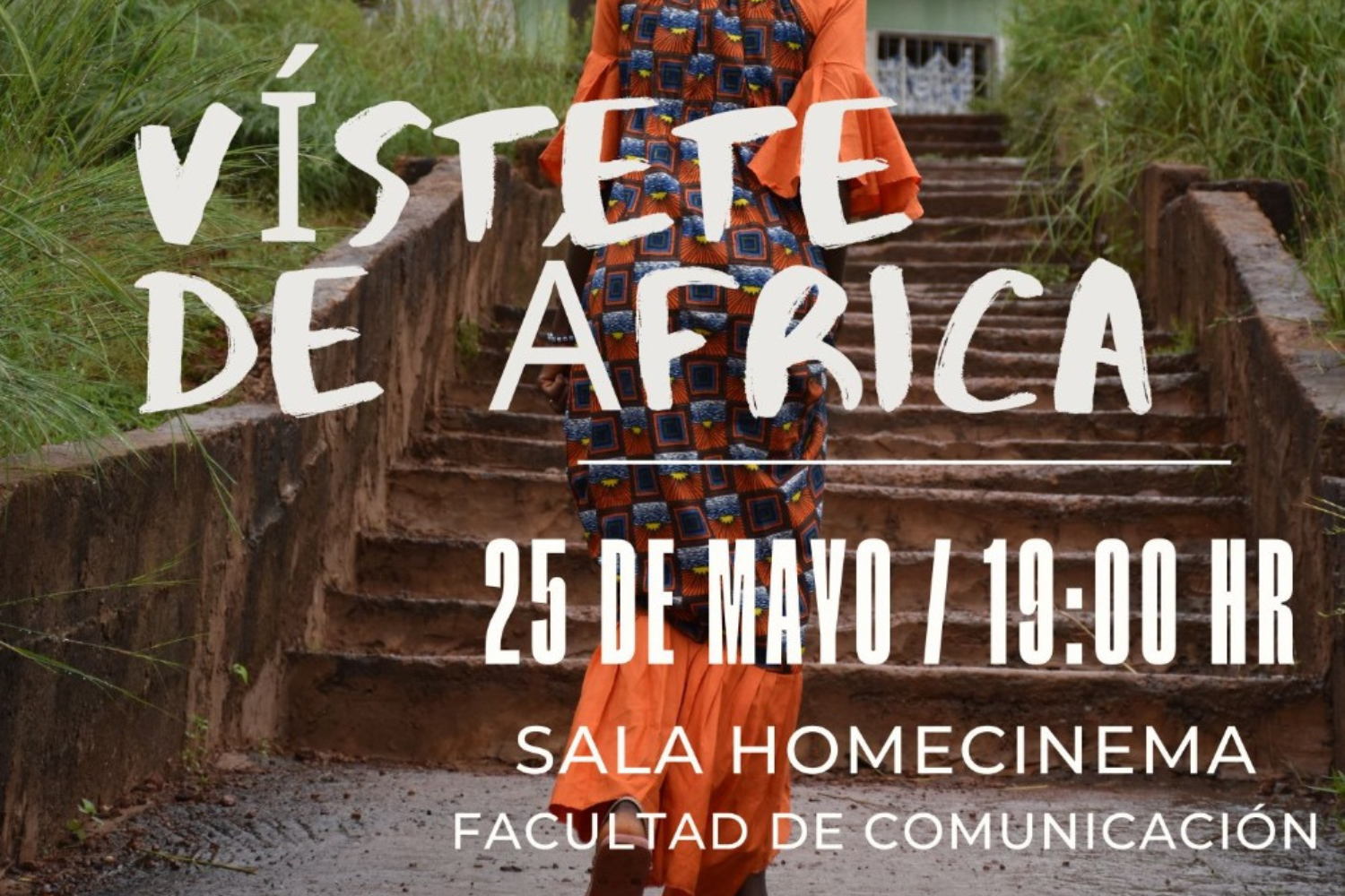 Cartel del cinefórum de la FCOM con motivo del Día de África