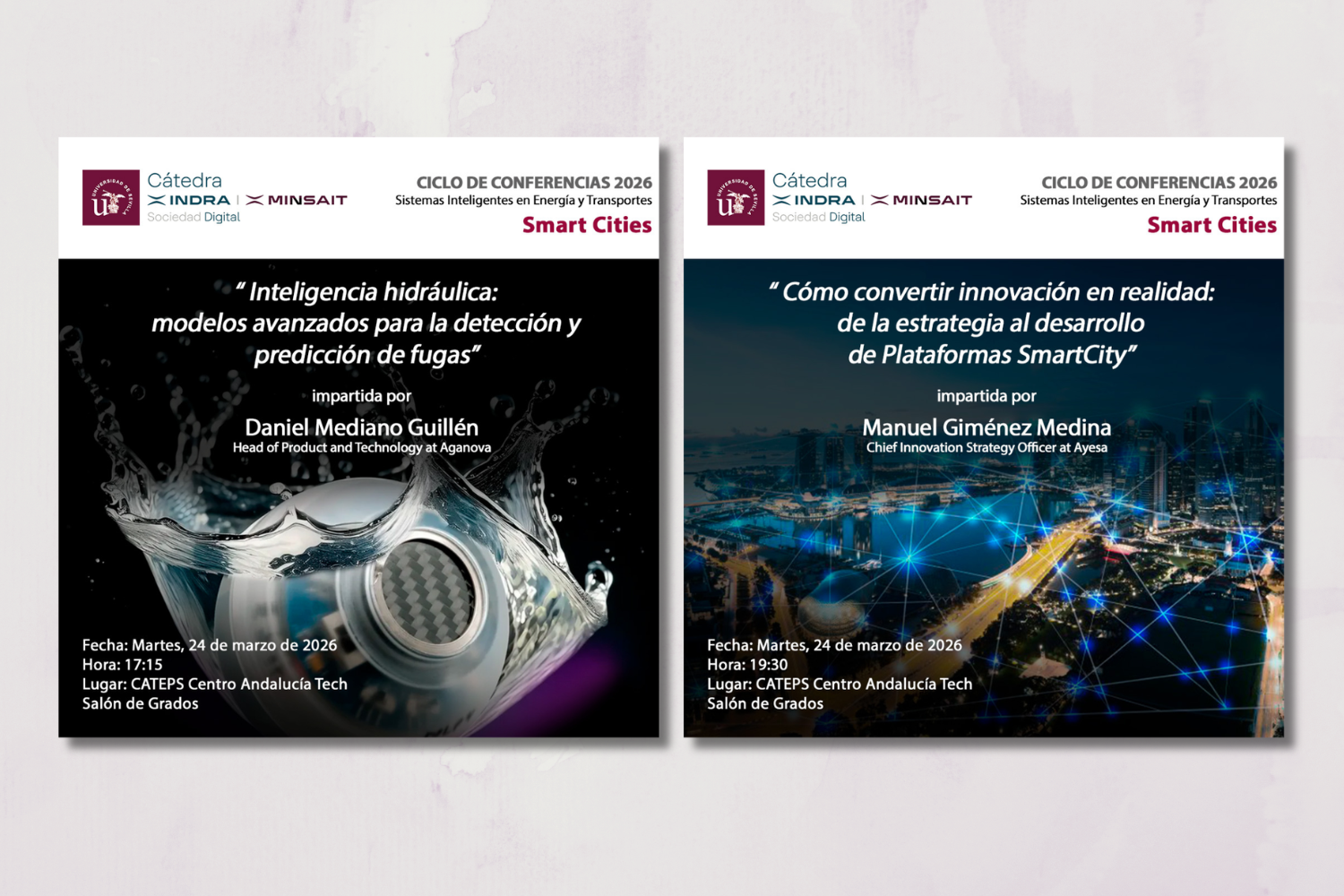 Doble sesión Ciclo de Conferencias Smart Cities 2026