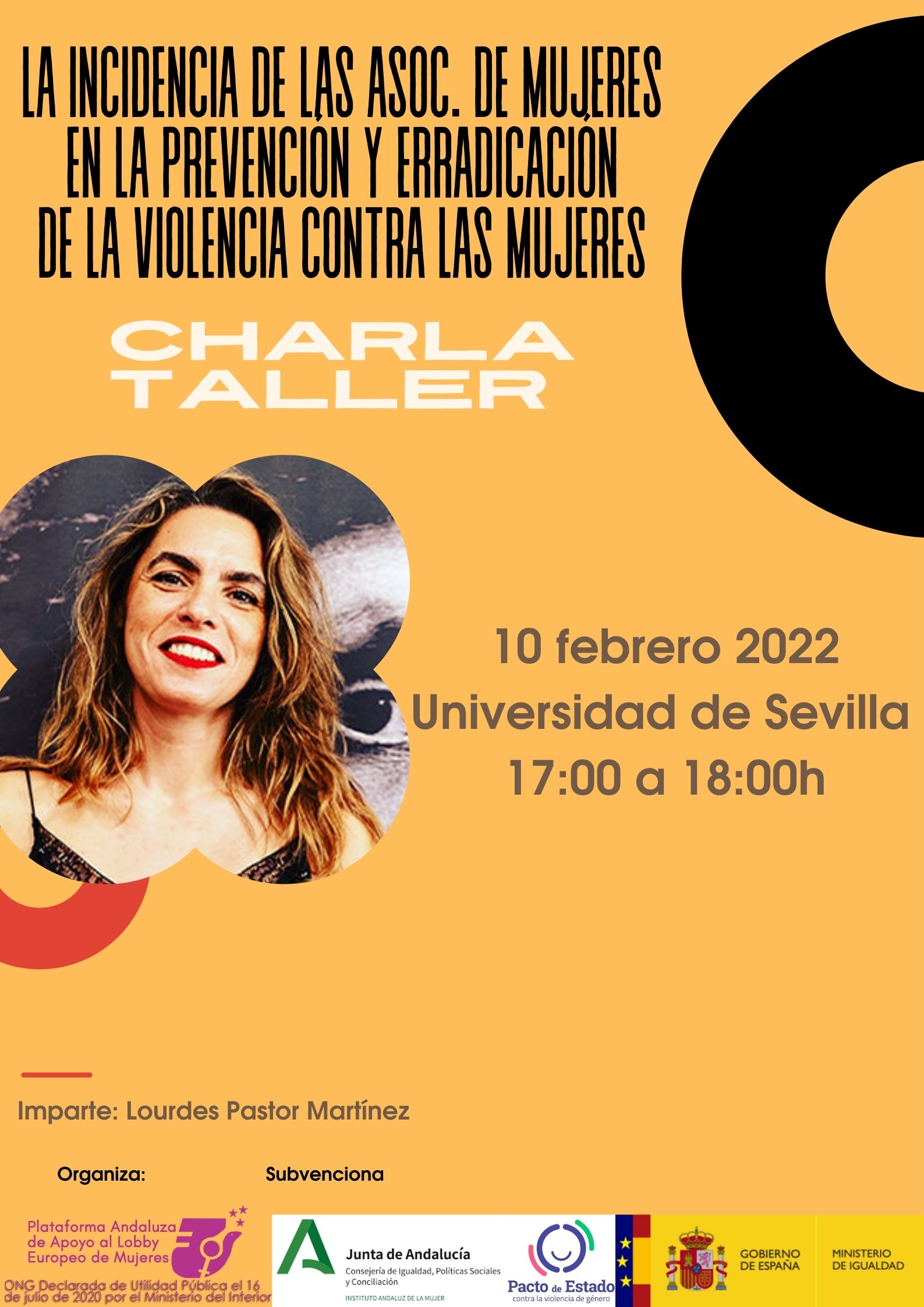 Cartel anunciador de la charla-taller