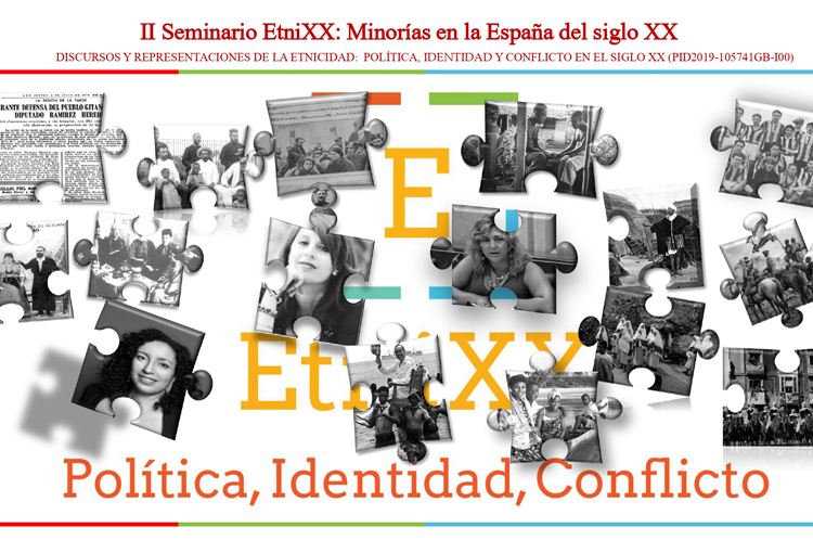 Cartel del II Seminario EtniXX: minorías en la España del siglo XX