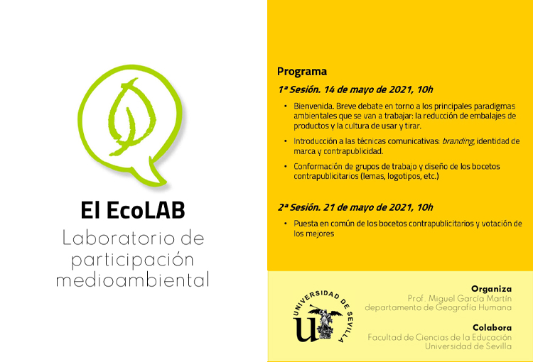 Programación de 'El EcoLab laboratorio de participación medioambiental'