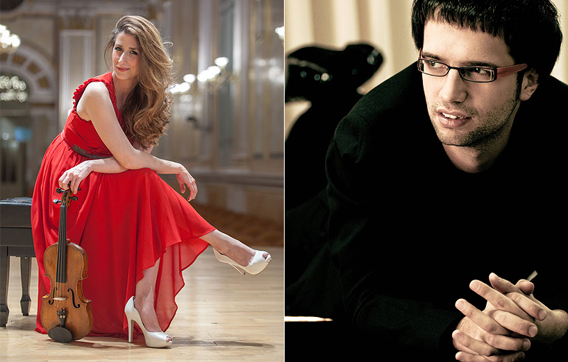 La violinista Macarena Martínez y el pianista Julio Moguer