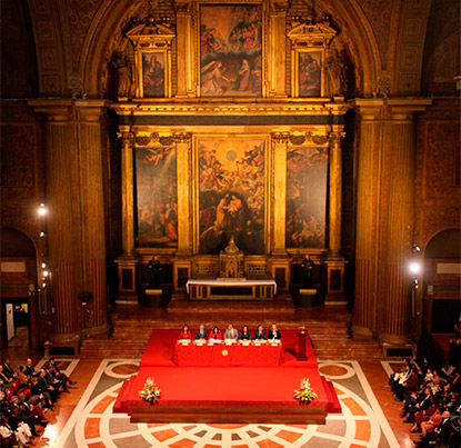 Acto de la US en la Iglesia de la Anunciación