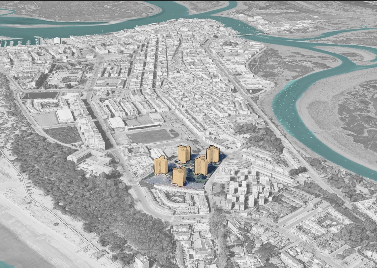 Las universidades de Sevilla y Huelva estudian cómo hacer más seguras frente a terremotos las viviendas de Isla Cristina Imagen
