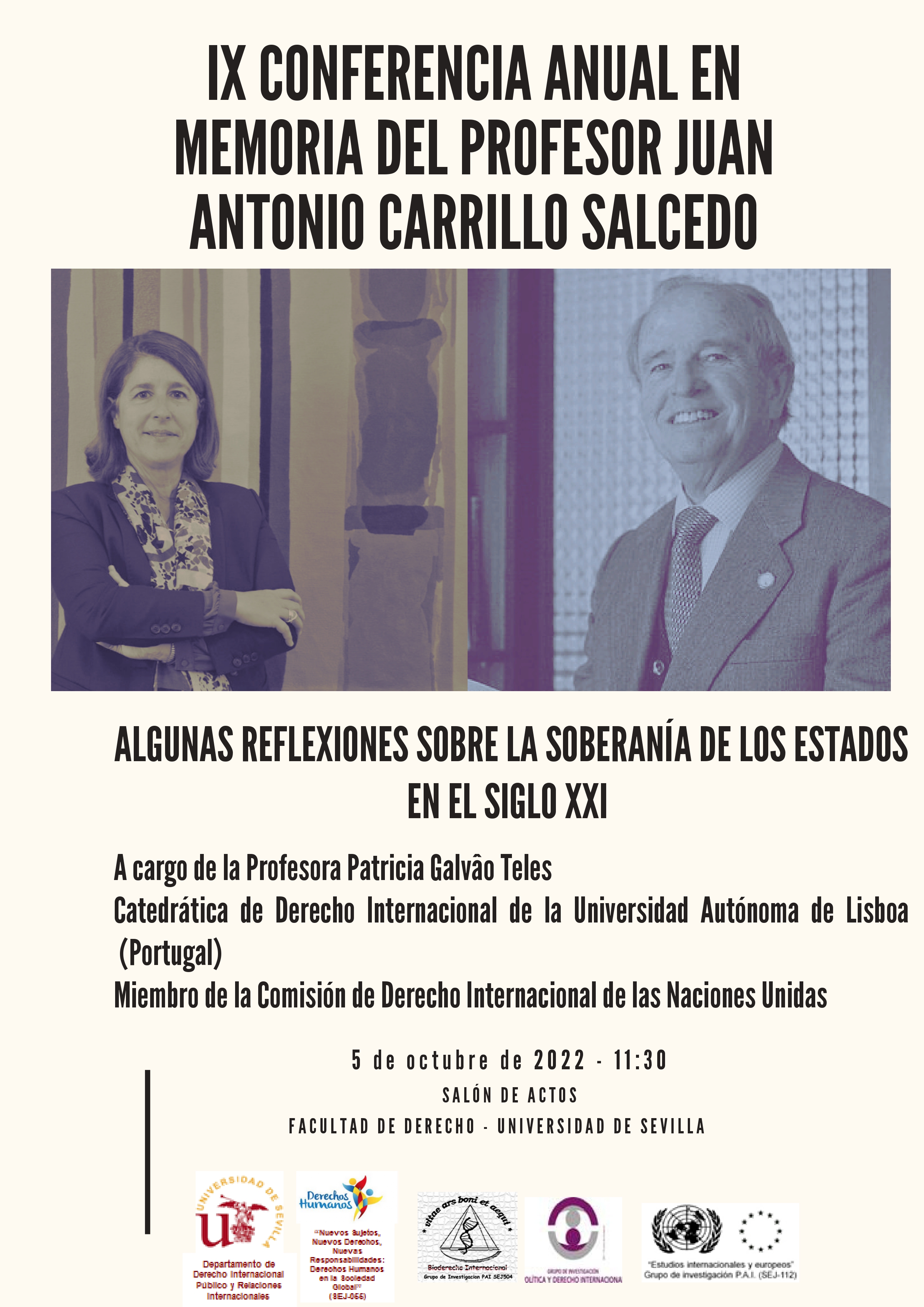 IX Conferencia Anual en memoria del profesor Juan Antonio Carrillo Salcedo