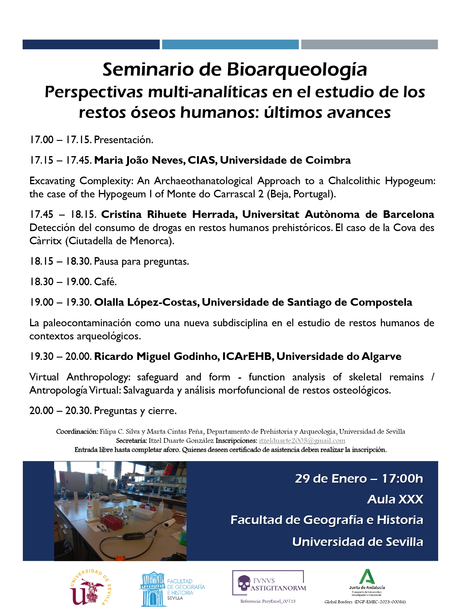 Seminario en Bioarqueología. Perspectivas multi-analíticas en el estudio de los restos óseos humanos: últimos avances