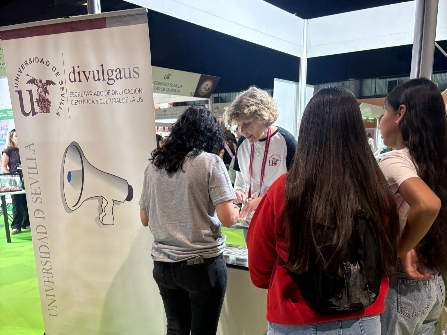 Momento de la Feria de la Ciencia 