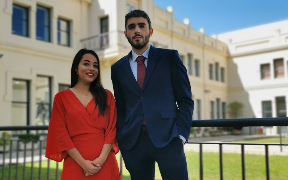 Carmen Jiménez y Francisco Placín, participantes de la olimpiada en representación de la US.