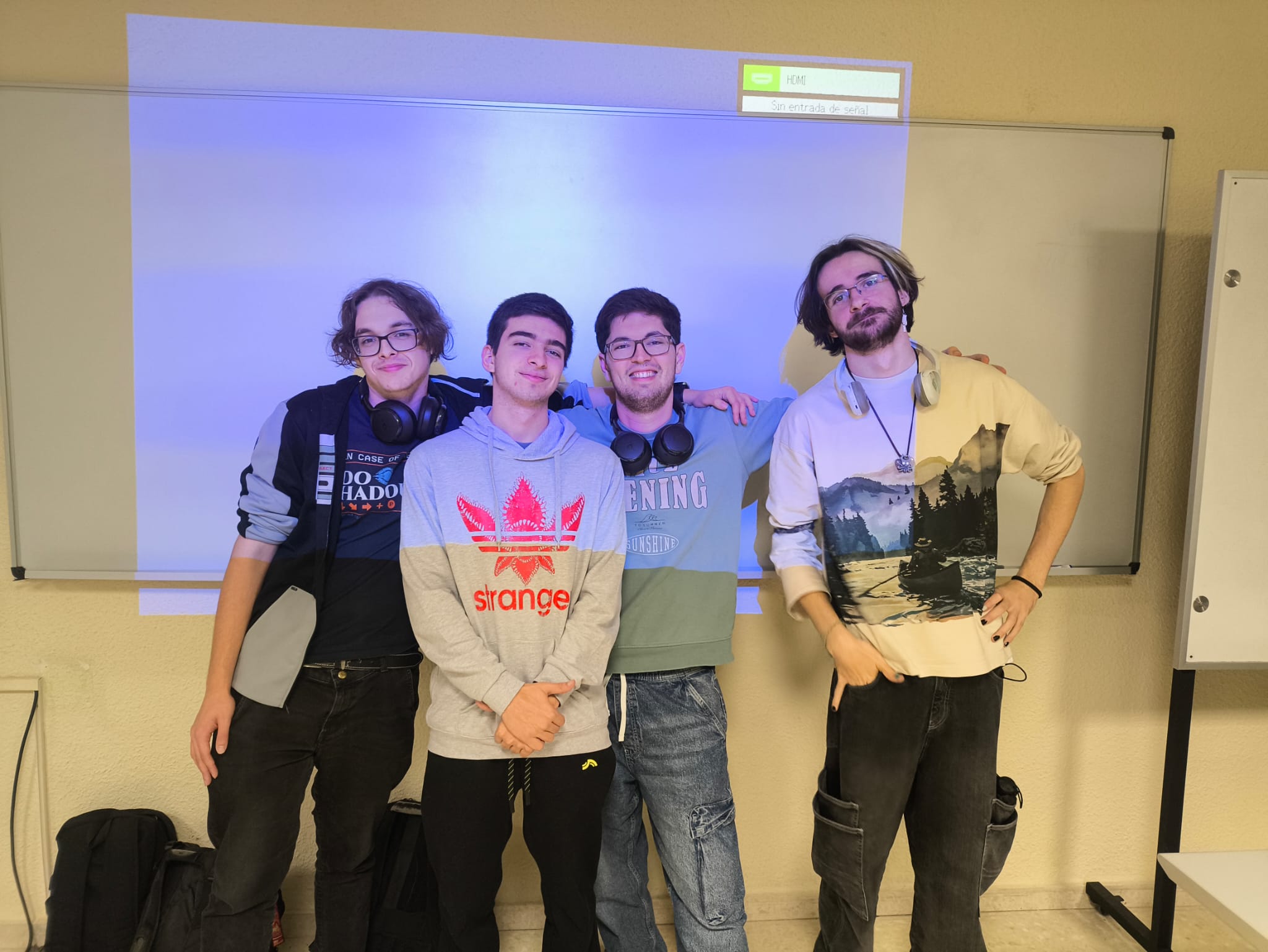 Julio Carrillo, Antonio Frías, Miguel García y Alejandro Rojas (de izquierda a derecha)