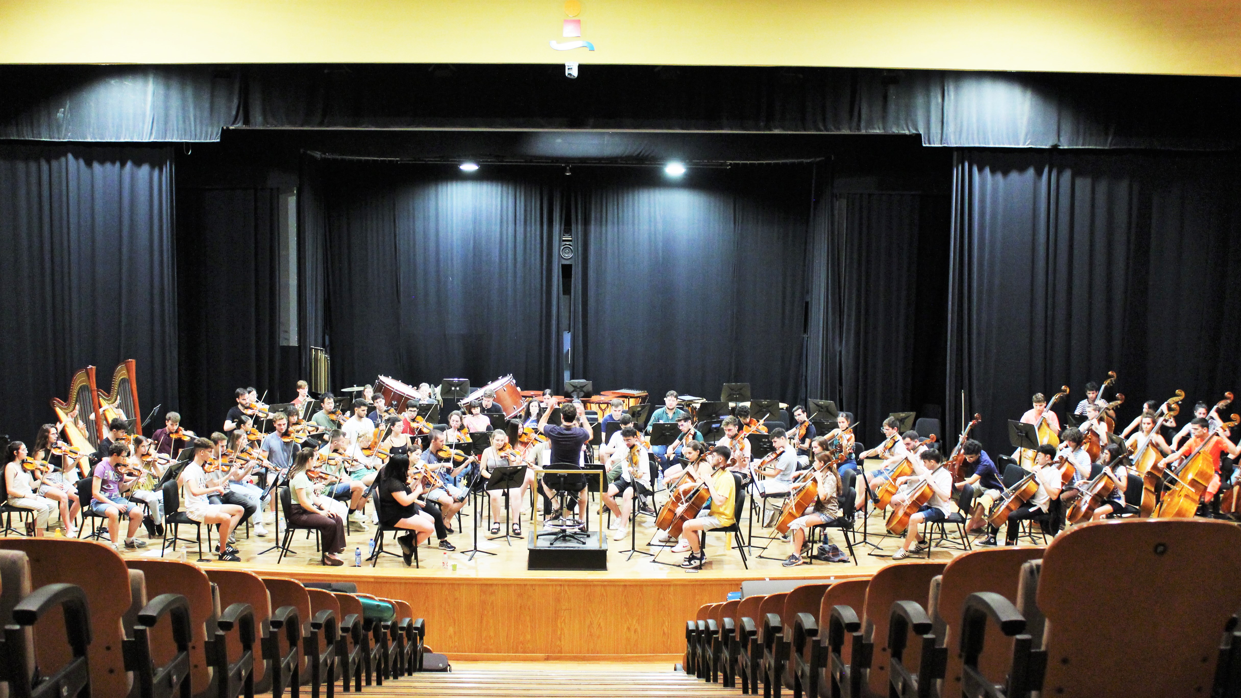 Ensayo de la Orquesta Sinfónica Conjunta.
