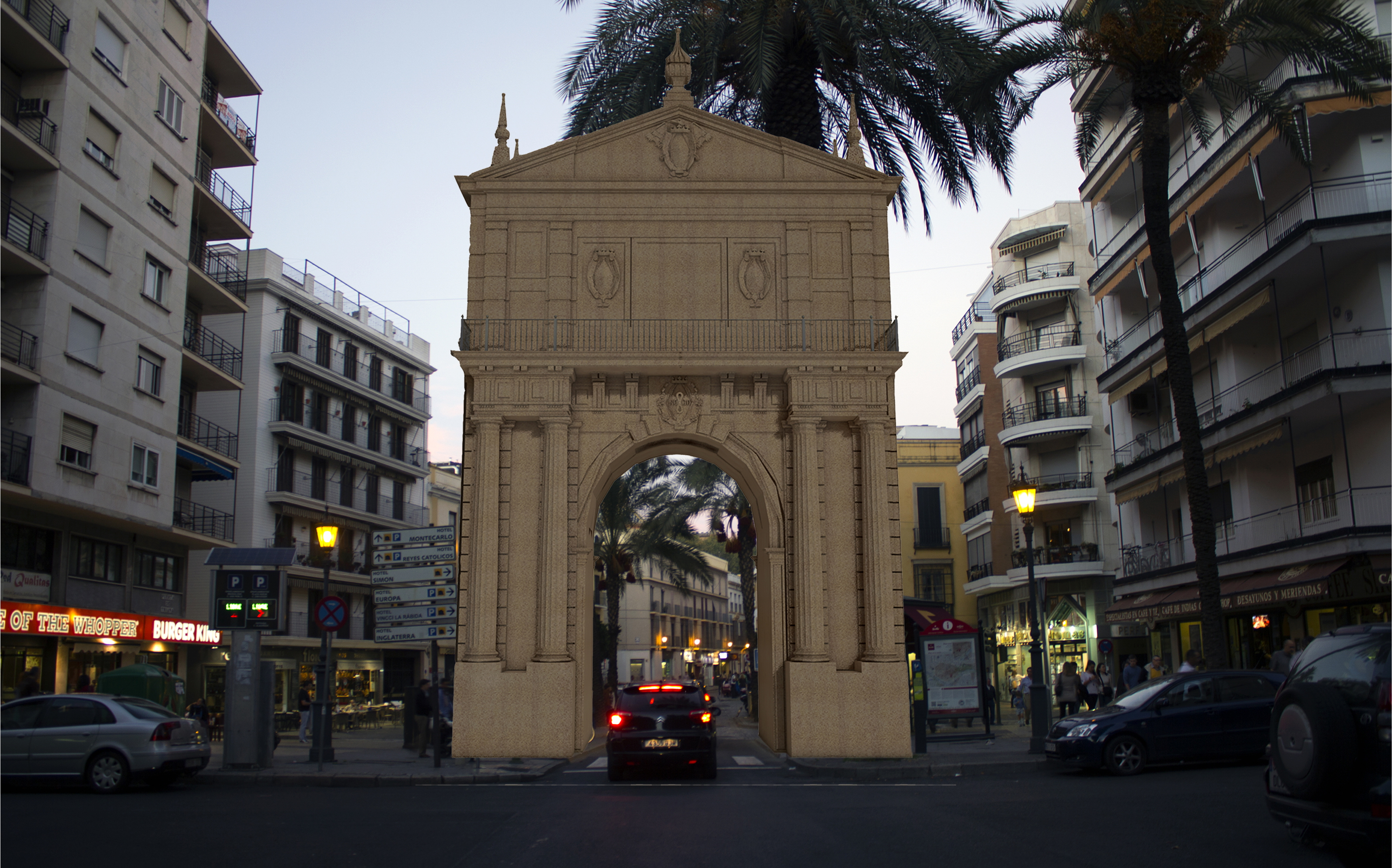 Recreación de la Puerta de Triana