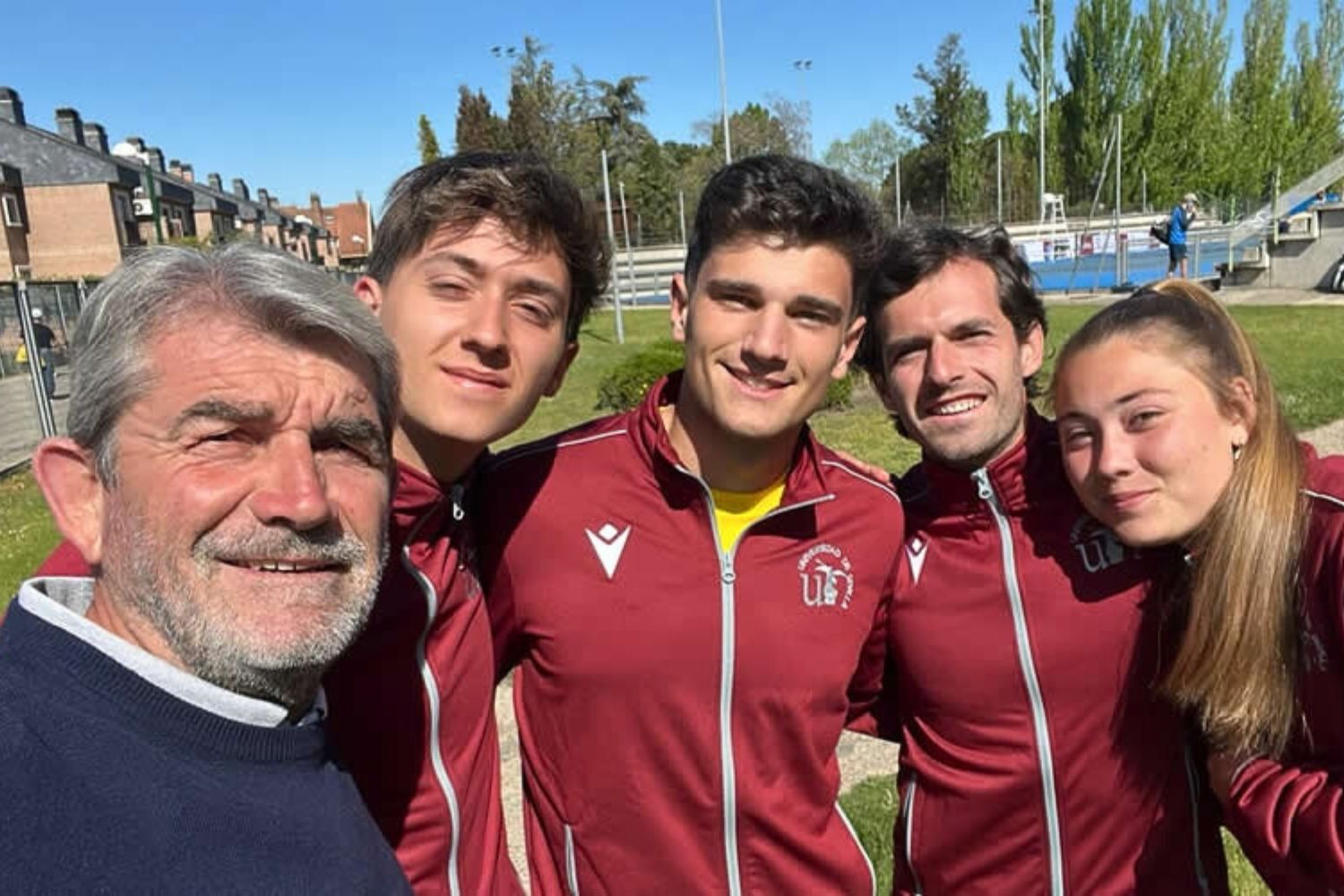 Varios miembros del equipo de tenis