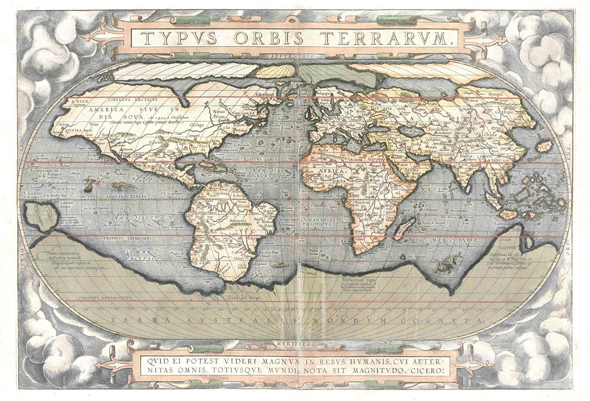 Theatrum Orbis Terrarum. Abraham Ortelius 1588. © Archivo General de Indias