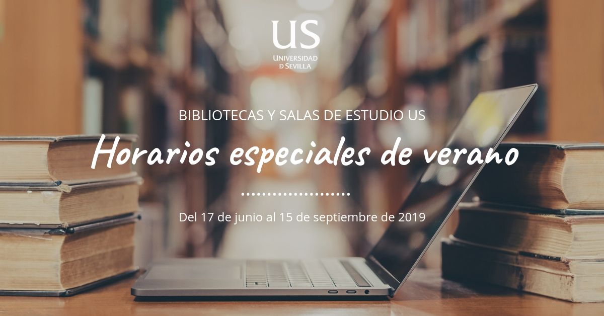 Horarios de apertura de las bibliotecas y salas de estudio US en verano