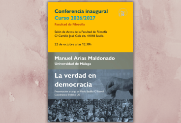 Conferencia inaugural de Manuel Arias Maldonado