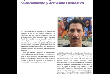 Conferencia de José Medina sobre epistemología de la protesta