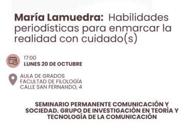 Periodismo, feminismo y framing en el Seminario 'Comunicación y sociedad...