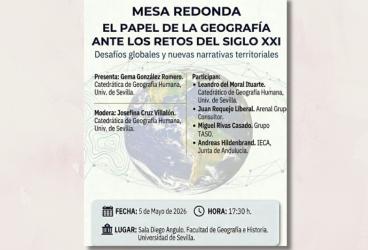 Mesa redonda 'El papel de la geografía ante los retos del siglo XXI'